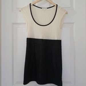 UO silence+Noise Cream scoop neck colorblock dress